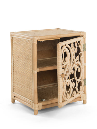 Rattan Peacock Nightstand