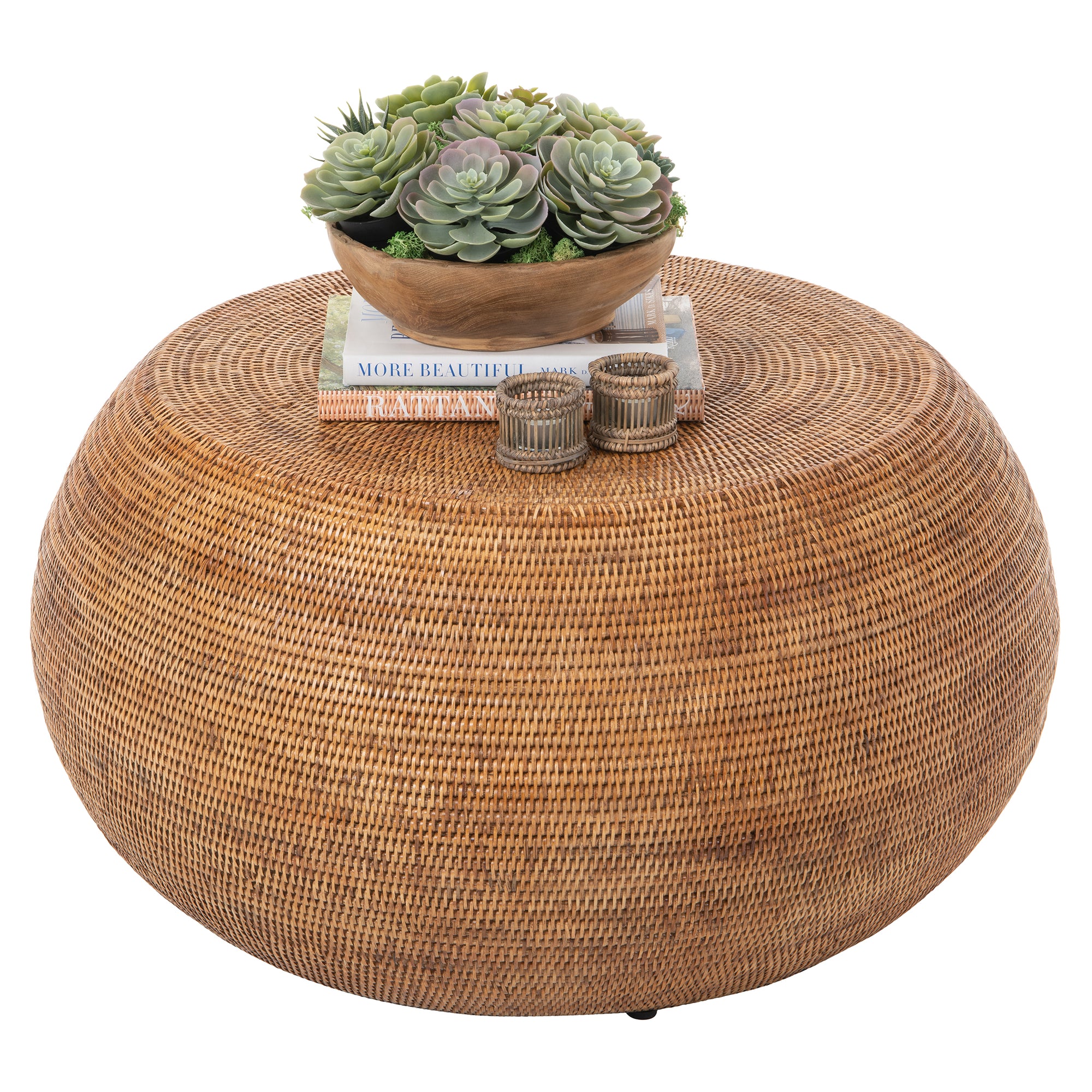 La Jolla Round Rattan Coffee Table