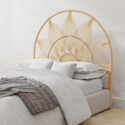 Sunflower Rattan Headboard, Natural