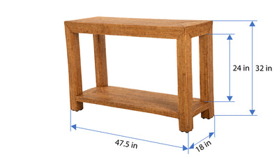 La Jolla Rattan Console Table