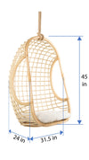 Grid Rattan Hanging Chair