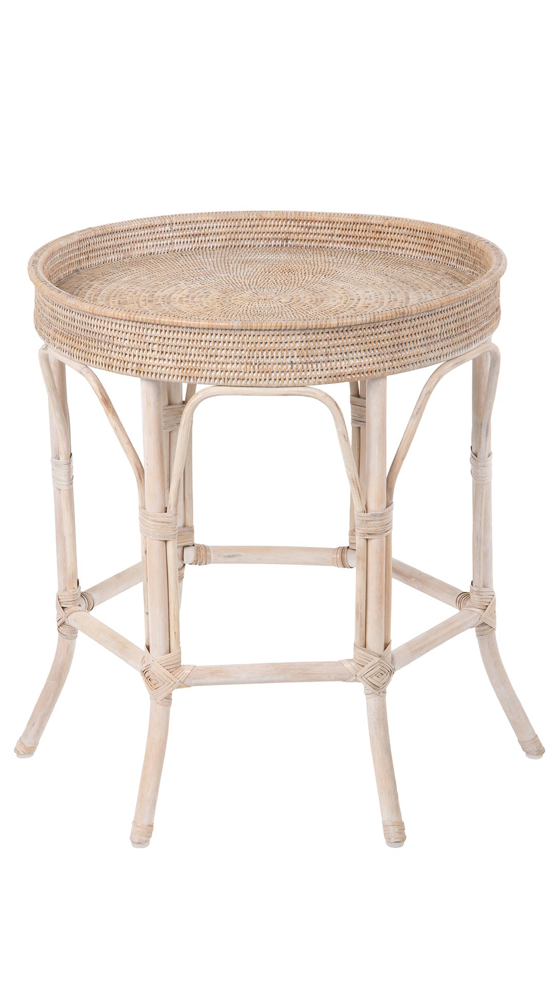 La Jolla Rattan Round Side Table La Jolla Rattan Round Side Table