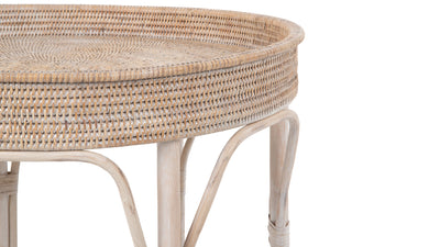 La Jolla Rattan Round Side Table