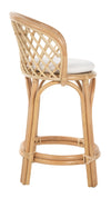 Rattan Criss-Cross Counter Stool, Natural