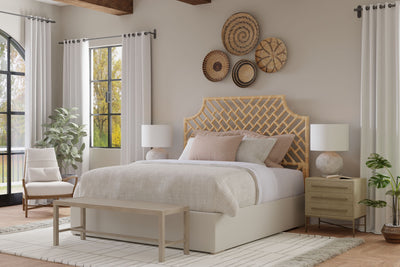 Rattan Chippendale Headboard, Natural