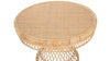 Round Rattan Peacock Dining Table