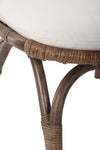 Rattan Loop Foot Stool and Ottoman