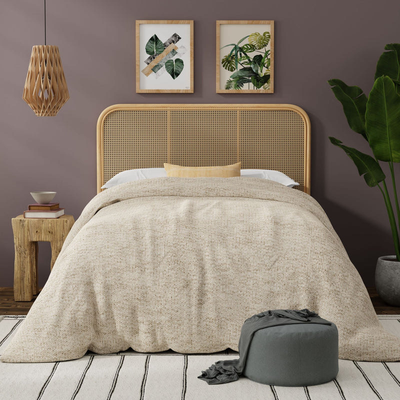 Light Ratta Headboard Latitude Classic Rattan Cane Headboard, Natural