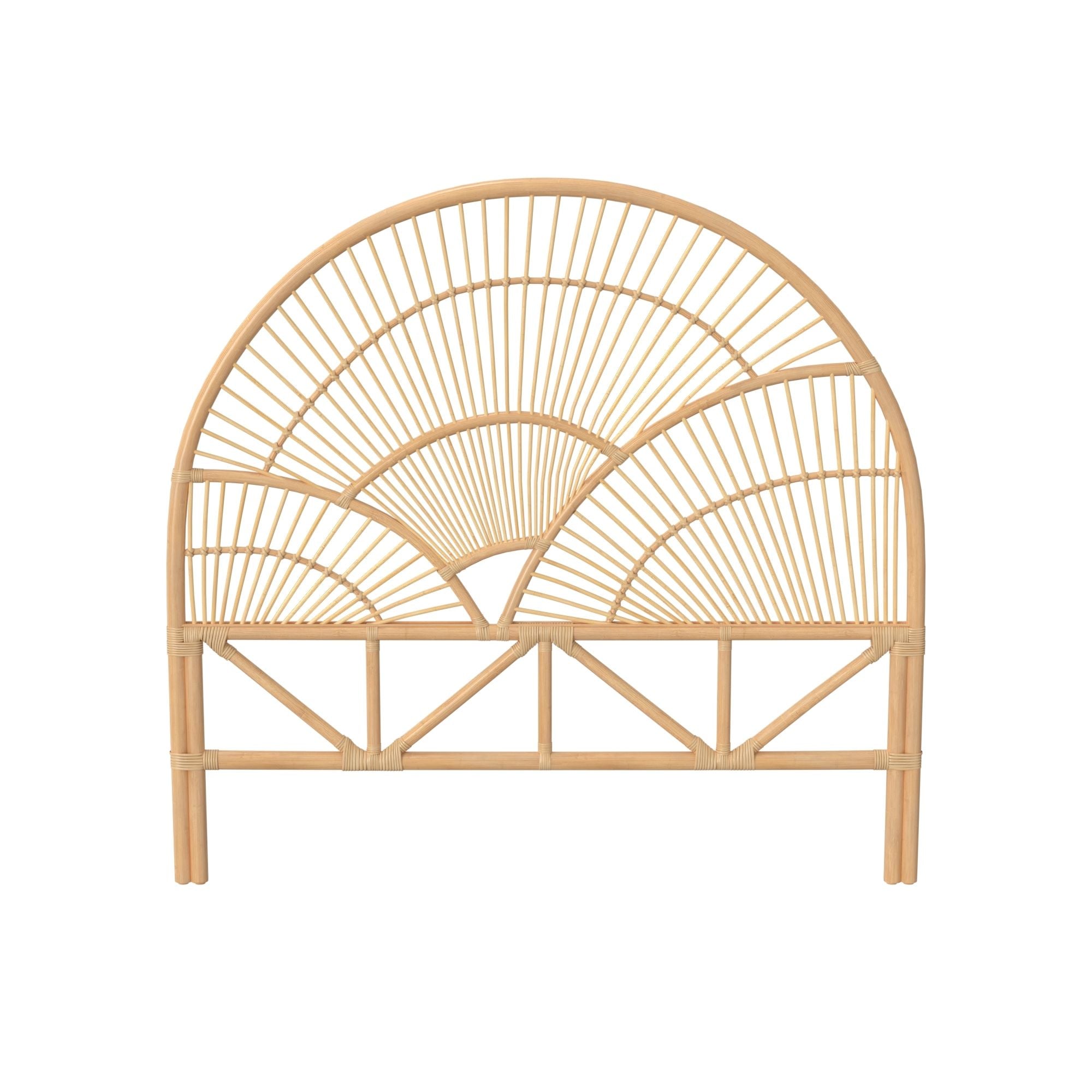Headboard Designs Rattan Sunrise Rattan Headboard, Natural