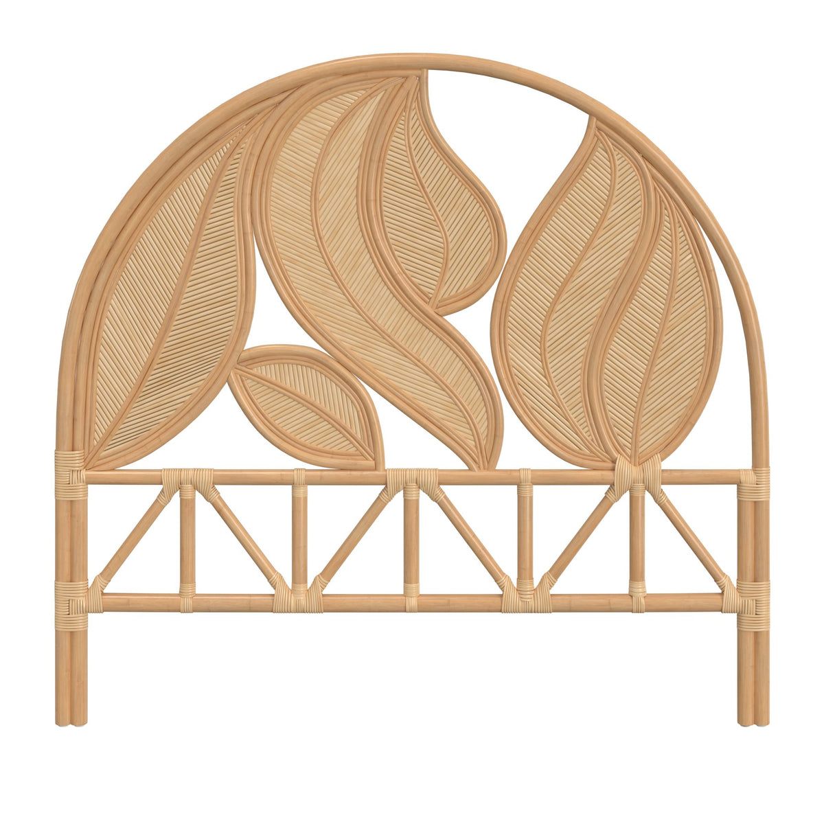 Light Ratta Headboard Palm Springs Rattan Headboard, Natural
