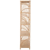 Sunrise Natural Rattan Bookshelf with 4 Shelves - Freestanding Display Shelving Unit -  Storage Bookshelf