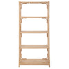 Sunrise Natural Rattan Bookshelf with 4 Shelves - Freestanding Display Shelving Unit -  Storage Bookshelf