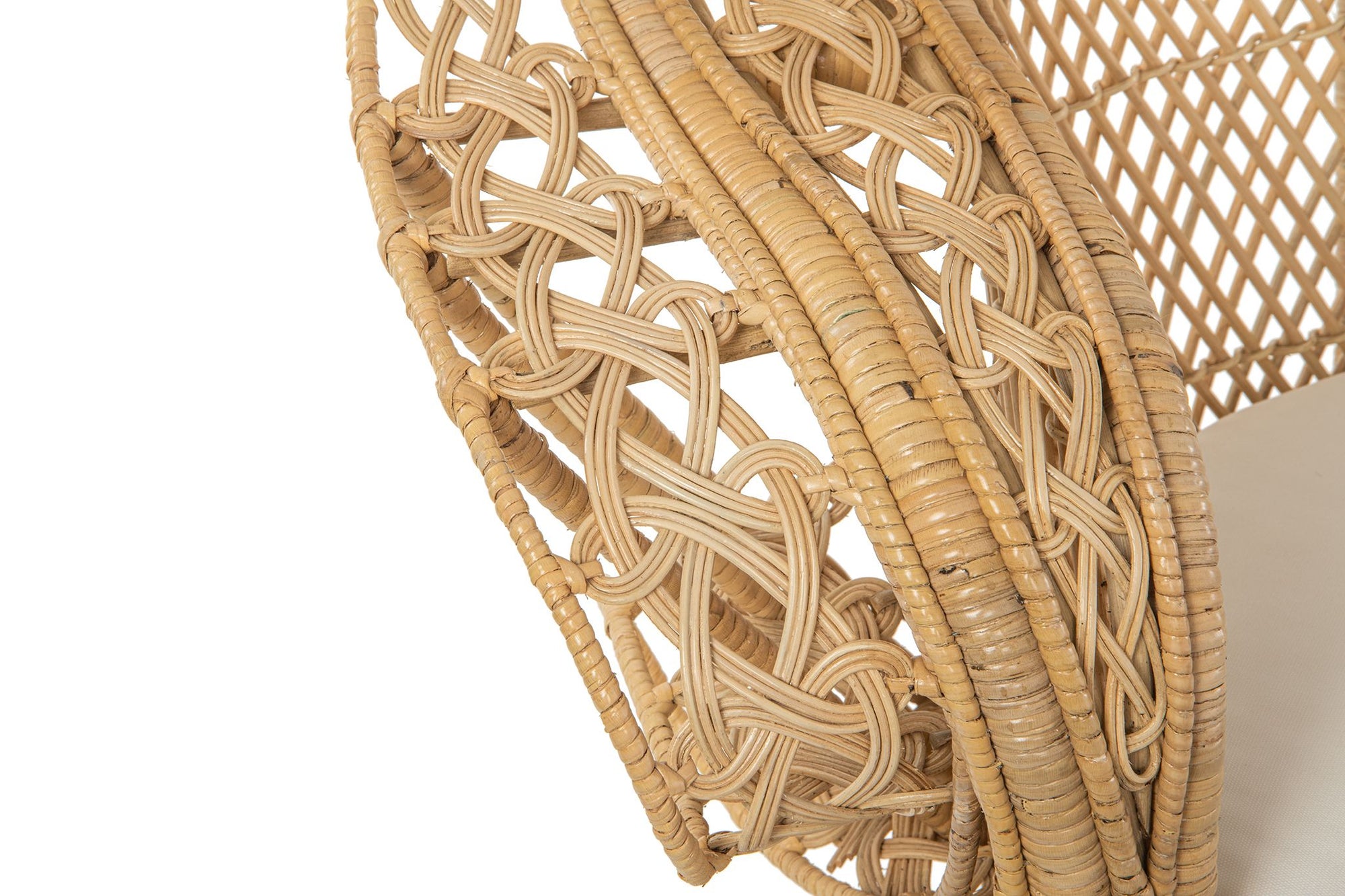 Supreme Rattan Grand Peacock Chair, Natural