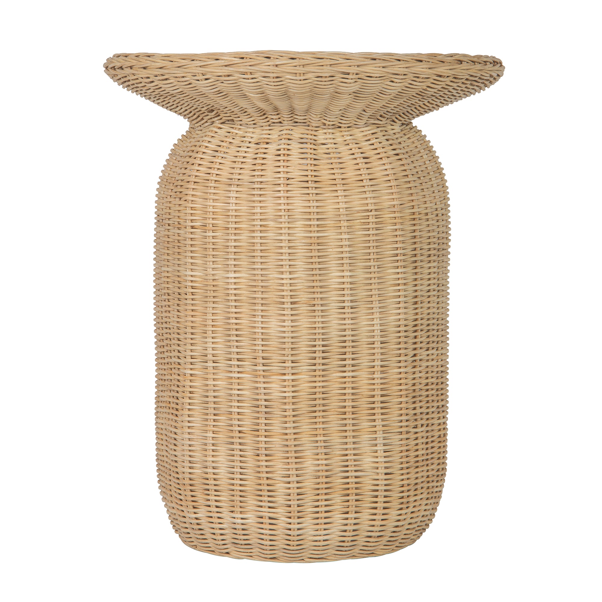 Buru Round Wicker Side- & End-Table, Natural