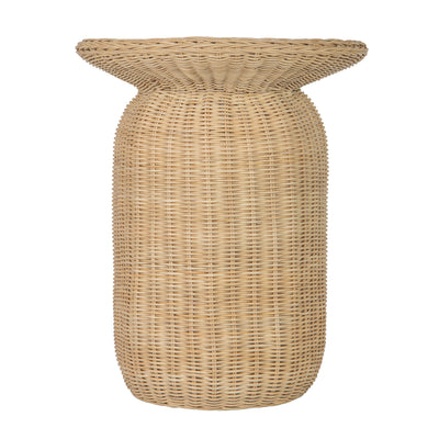 Buru Round Wicker Side- & End-Table, Natural