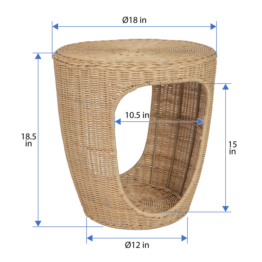 Naya Wicker Sidetable & Endtable, Natural