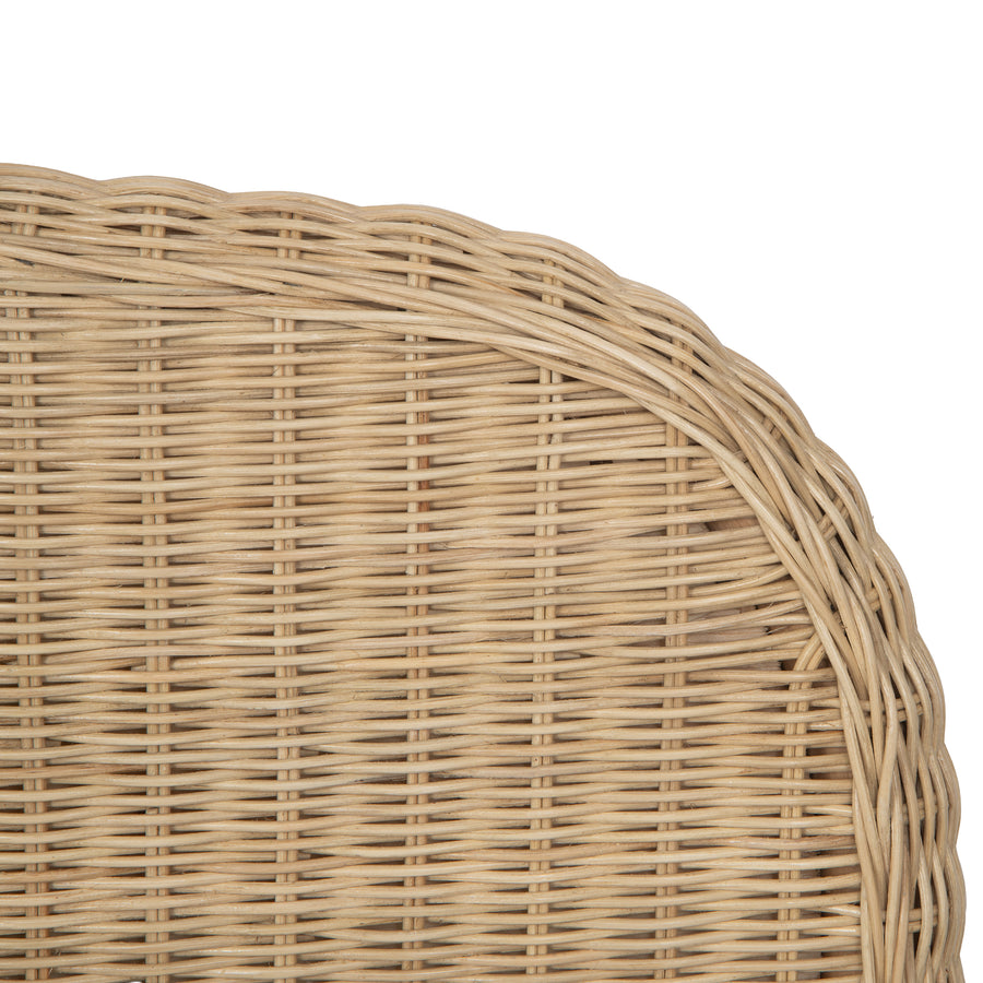 Borneo Wicker Bed Headboard, Natural