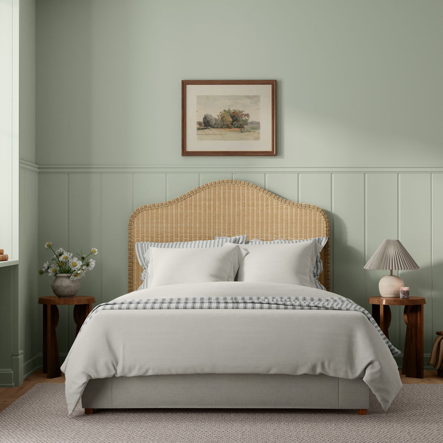 Borneo Wicker Bed Headboard, Natural