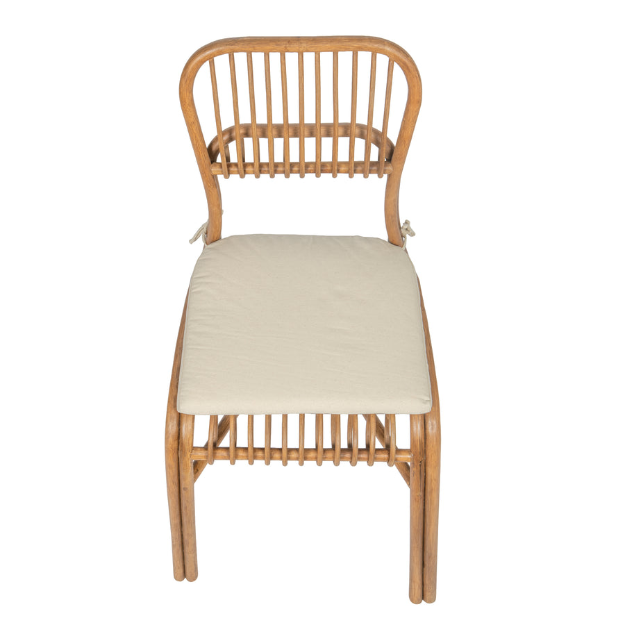 Sakha Rattan Dining Chair, Set of 2 Pieces, Brown Wash