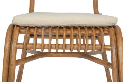 Sakha Rattan Dining Chair, Set of 2 Pieces, Brown Wash