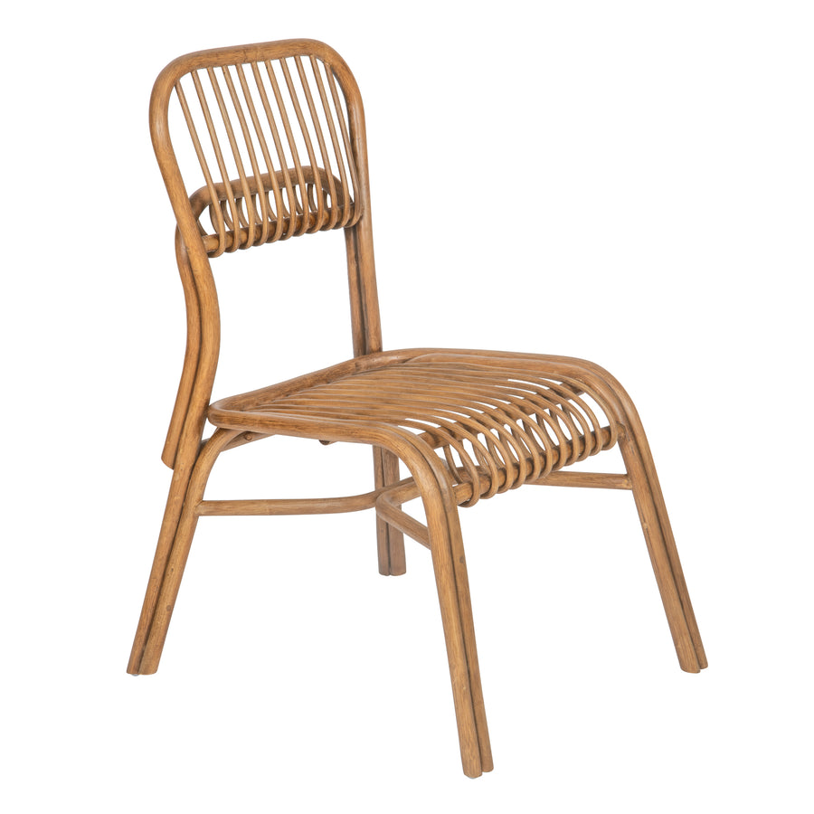 Sakha Rattan Dining Chair, Set of 2 Pieces, Brown Wash