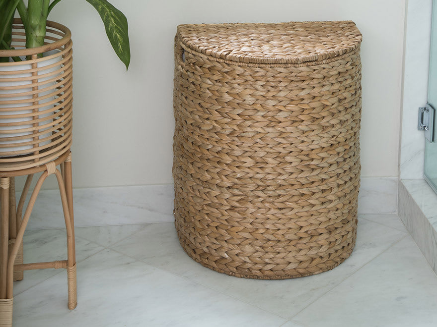 Artifacts Rattan™ Round Tapered Waste Basket With Metal Liner 