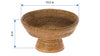 La Jolla Honey Brown Rattan Fruit Bowl Pedestal Measurements