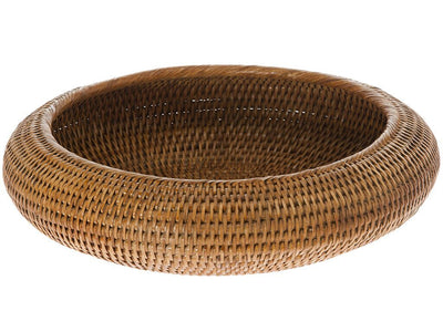 La Jolla Rattan Fruit Bowl, Honey Brown