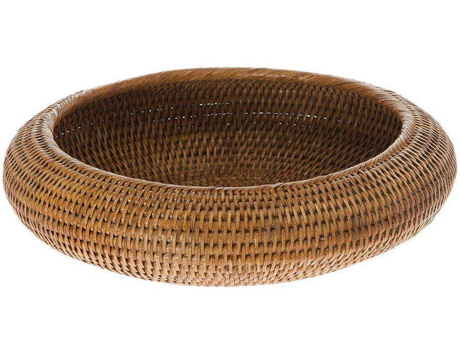 La Jolla Rattan Fruit Bowl, Honey Brown
