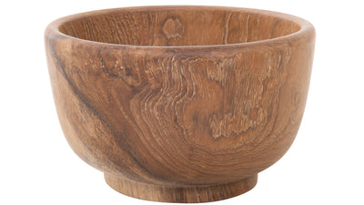 Balian Teak Wood Classic Salad and Fruit Bowl, Natural