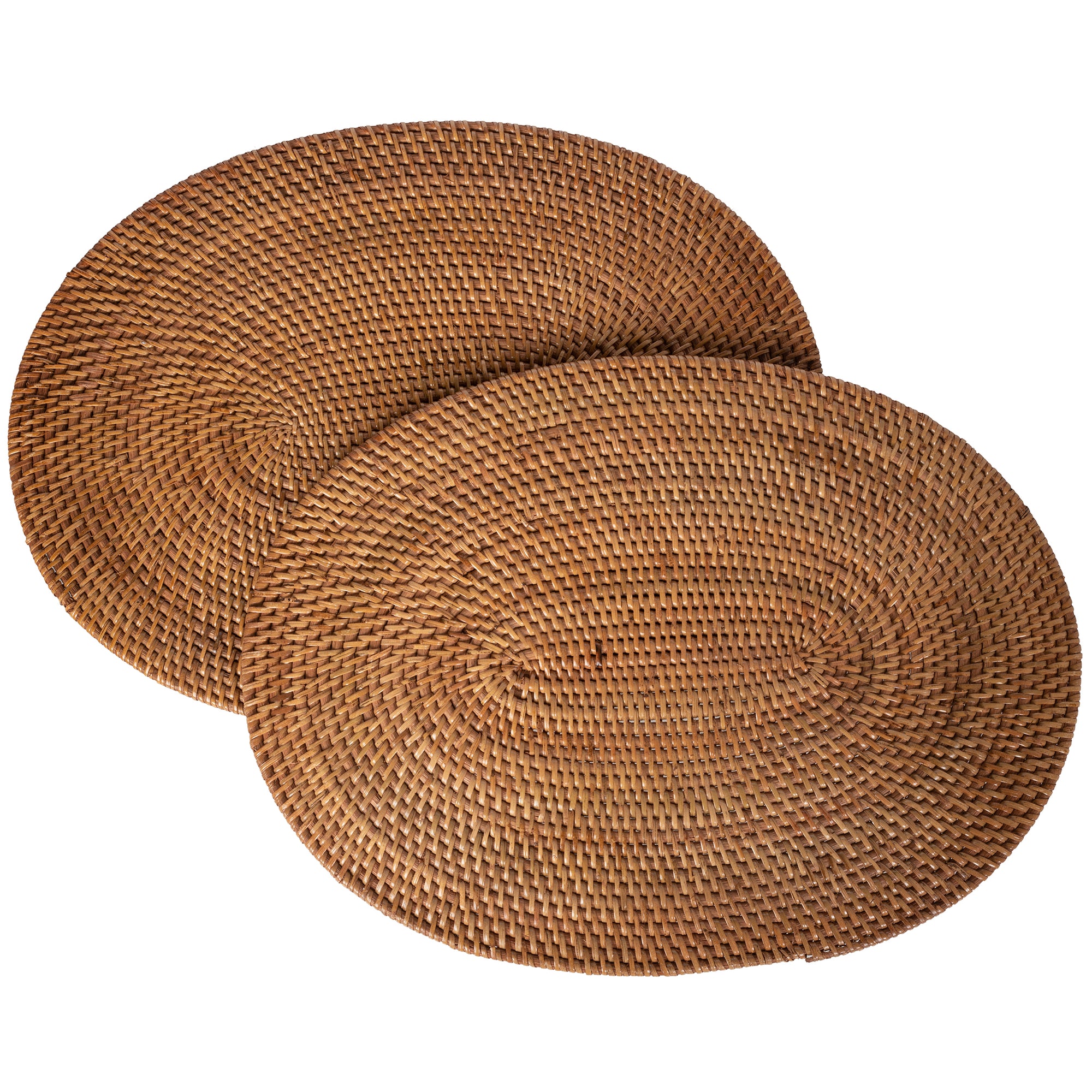 Loma Oval Rattan Placemat, Set of 2 Pieces