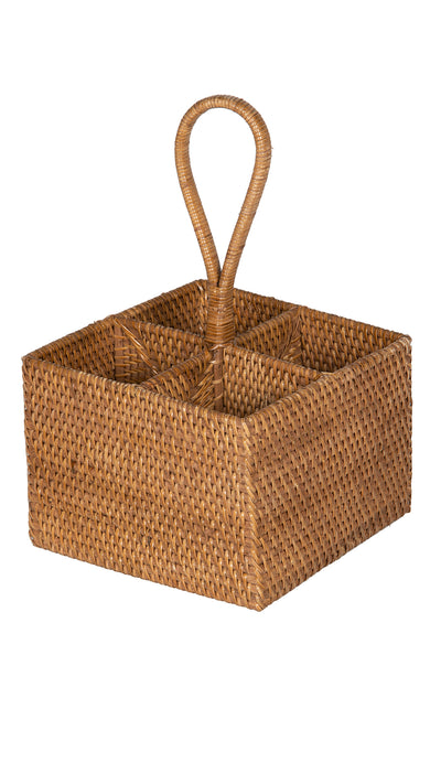 Loma Rattan Bottle Caddy