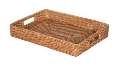 Loma Rectangular Rattan Serving Tray