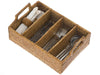 La Jolla Rattan Flatware Tray