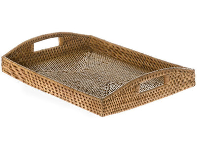 La Jolla Rectangular Rattan Serving Tray