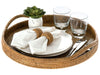 La Jolla Rattan Round Serving Tray