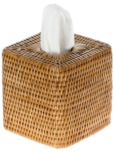 La Jolla Rattan Square Tissue Box Cover