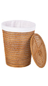 Cambria Rattan Laundry Mesh Hamper with Liner