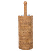 La Jolla Rattan Toilet Brush with Stand