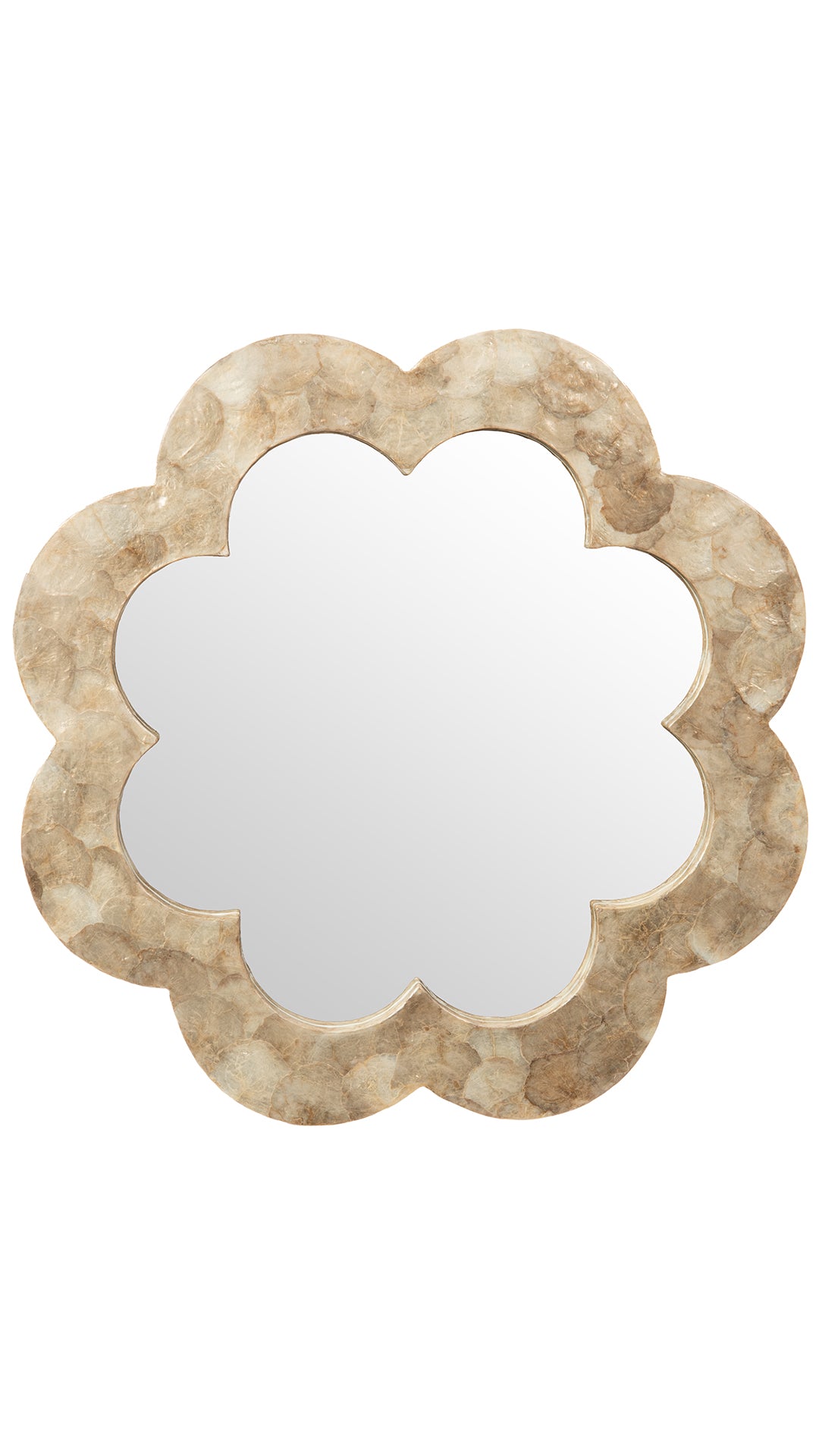 Flower Capiz Seashell Wall Mirror