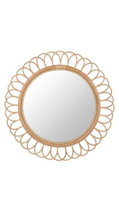Fleur Decorative Rattan Wall Mirror
