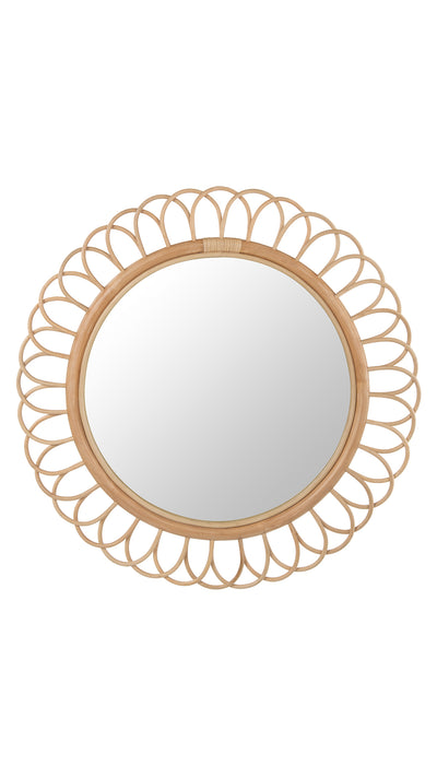 Fleur Decorative Rattan Wall Mirror