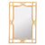 Rectangular Rattan Decorative Chippendale Wall Mirror