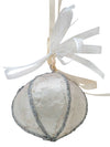 Natural Capiz Tensil Tree Ornament, Set of 2