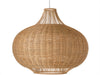 Wicker Pear-Shaped Pendant Lamp, Extra Large