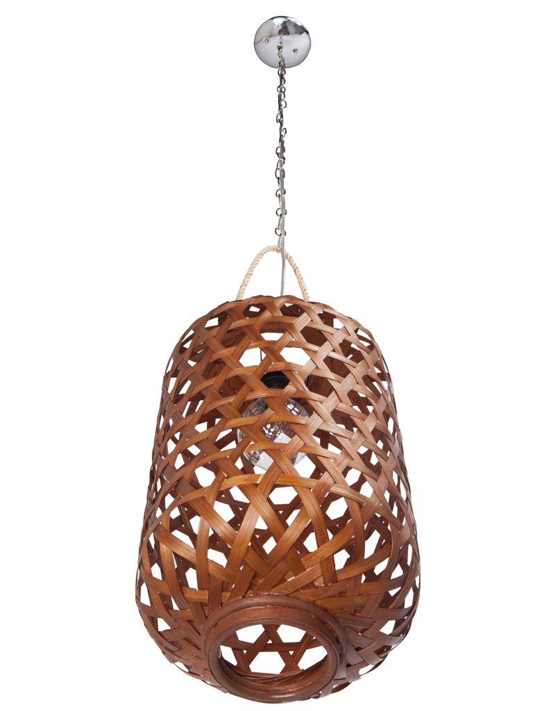 Bamboo Lantern Style Pendant Lamp
