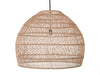 Open Weave Cane Rib Bell Pendant Lamp, Extra Large, Natural