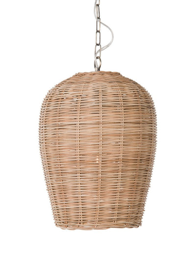 Panay Wicker Pod Pendant Lamp, Natural