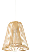 Bamboo Double Cone Pendant Lamp, Natural, Small