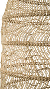 Luhu Open Weave Cane Rib Cloche Pendant Lamp, Natural